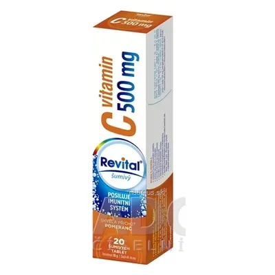 VITAR s.r.o. Revital vitamin C 500 mg šumivý tbl eff s příchutí pomeranč 1x20 ks 20 ks