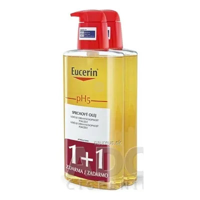 BEIERSDORF AG Eucerin pH5 Sprchový olej pro citlivou pokožku 2x400 ml (1+1 zdarma), 1x1 set