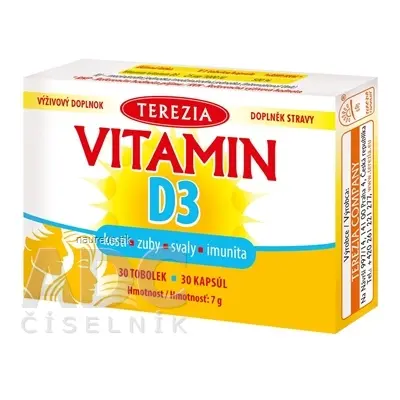 TEREZIA COMPANY s.r.o. TEREZIA Vitamin D3 1000 IU cps 1x30 ks 30 ks