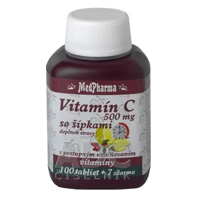 MedPharma, spol. s r.o. MedPharma VITAMÍN C 500mg se šipkami tbl (s postupným uvolňováním) 100 +