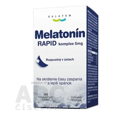 Salutem Pharma s.r.o. Melatonin RAPID komplex 5mg SALUTEM rozpustné tablety 1x100 ks