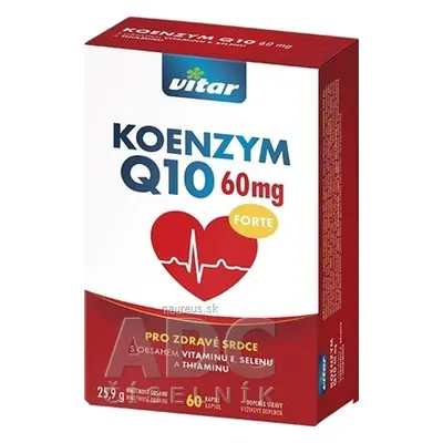 VITAR s.r.o. VITAR KOENZYM Q10 FORTE 60 mg cps 1x60 ks 60mg