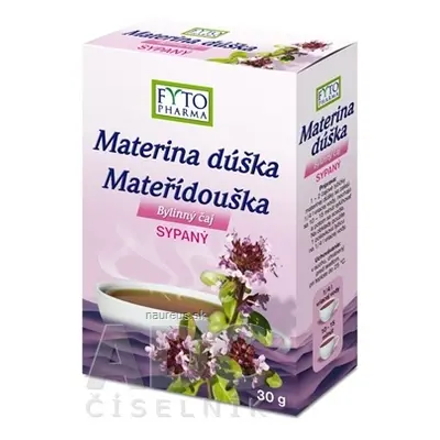 FYTOPHARMA, a.s. FYTO Mateřídouška sypaný 1x30 g 30 g