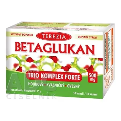 TEREZIA COMPANY s.r.o. TEREZIA betaglukany TRIO KOMPLEX FORTE cps 1x30 ks 30 ks