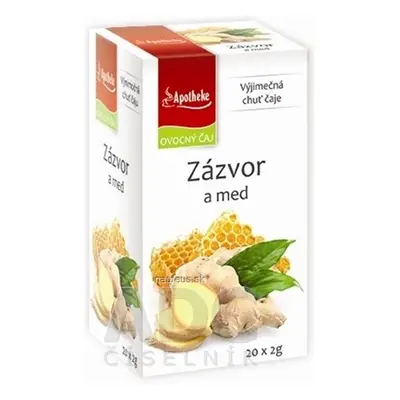 MEDIATE s.r.o. APOTHEKE PREMIER SELECTION ČAJ ZÁZVOR A MED 20x2 g (40 g) 20 x 2 g