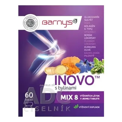 BioPol GN s.r.o. div. Pharma United Ltd. (CAN) Barny&#39;s INOVO s bylinami MIX8 tbl 1x60 ks