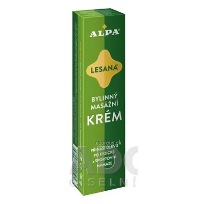 ALPA, a.s. ALPA KRÉM LESANA bylinný masážní 1x40 g 40g