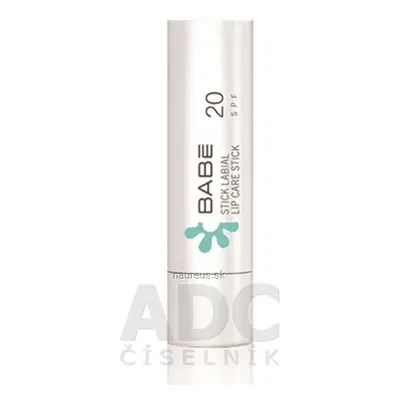 BABÉ LABORATORIOS Babe PLEŤ Ošetřující tyčinka na rty SPF 20 (Lip care stick) 1x4 g 4g