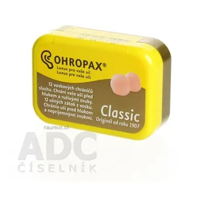 Ohropax OHROPAX CLASSIC Ušní vložky v krabičce 1x12 ks 12 ks