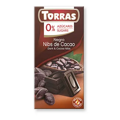 Torras ES Torras čokoláda DIA hořká ček. s kak. boby 75g 75 g