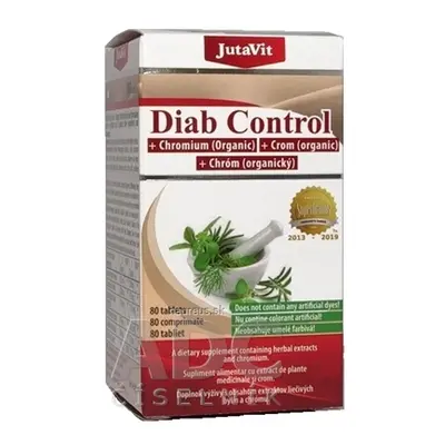 JuvaPharma Kft. JutaVit Diab Control + organický chrom tbl 1x80 ks 80 ks