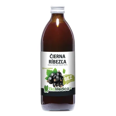 EkoMedica Černý rybíz 100% 500 ml 500 ml