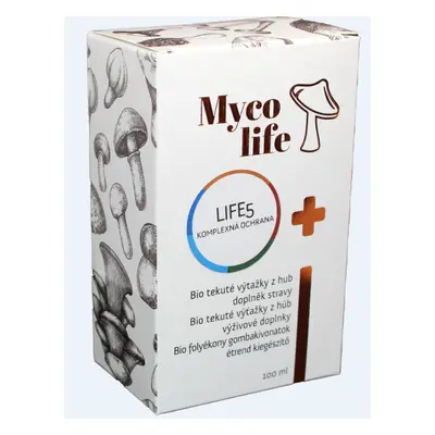 Mycolife MYCOLIFE-LIFE 5 -Strážce zdraví-bio Cordyceps, bio Mandle, bio Maitake, bio Shiitake, 1