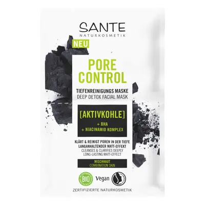 Sante Hloubkově čistící maska PORE CONTROL 2x4ml