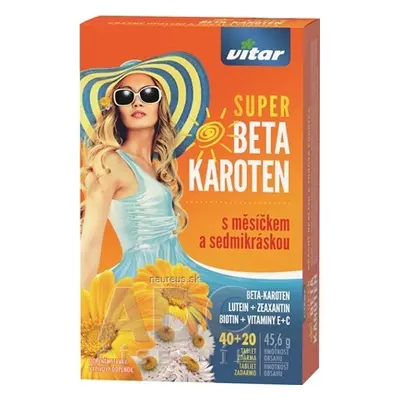 VITAR s.r.o. VITAR SUPER BETA KAROTEN tbl s měsíčkem a sedmikráskou 40 + 20 zdarma (60 ks)