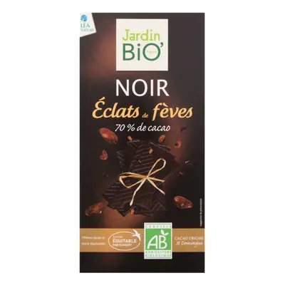 Jardin Bio Čokoláda hořká s kousky kakaových bobů 100 g BIO 100 g