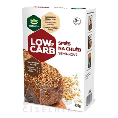 TOPNATUR s.r.o. topnatur LOW CARB SMĚS NA CHLÉB Semínkový bez lepku, s obsahem vlákniny 1x450 g