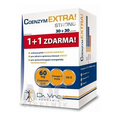 Simply You Pharmaceuticals a.s. COENZYM EXTRA STRONG 60mg - DA VINCI cps 30 + 30 zdarma (60 ks) 