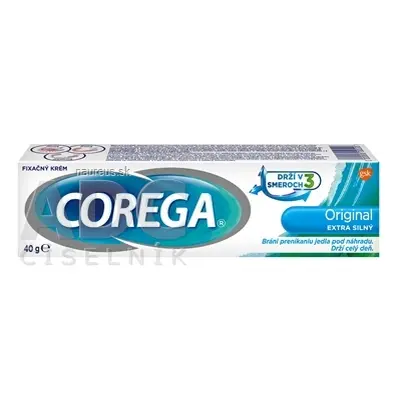 GlaxoSmithKline Slovakia s.r.o. COREGA Original EXTRA SILNÝ fixační krém 1x40 g 40 g