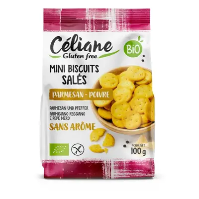 Celiane glutenfree Celiane bezlepkové křupavé krekry parmezán, pepř 100 g