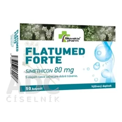 Slovakiapharm SK, s.r.o. Slovakiapharm FLATUMED FORTE 80mg cps 1x50 ks