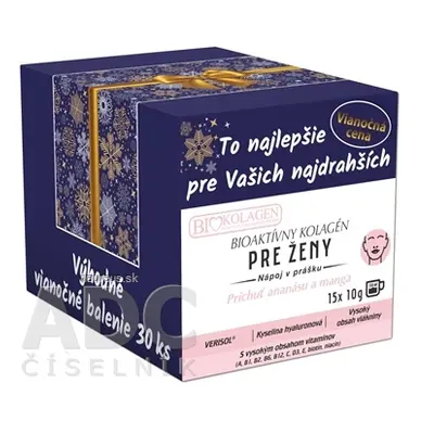 A S P s.r.o. asp BIOAKTIVNÍ KOLAGEN PRO ŽENY Vánoce nápoj v prášku, sáčky 30x10 g (300 g)