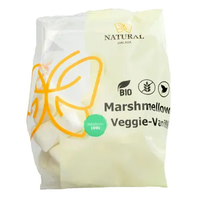 Natural Jihlava Marshmallows - bonbóny Veggie-Vanilli BIO, VEGAN - Natural 100g 1 ks