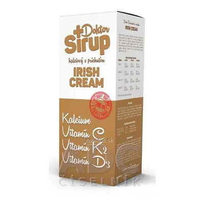 NATURES s.r.o. Doktor Sirup kalciový sirup s příchutí IRISH CREAM 1x200 ml 200 ml