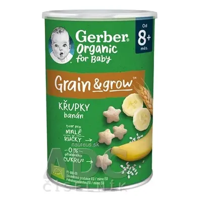 Nestlé Portugal Gerber Organic CHRUMKY Rýžovo-pšeničné s banánem (od ukonč. 8. měsíce) 1x35 g