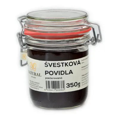 Natural Jihlava Švestková povidla - bez přidaného cukru - Natural 350g 1 ks