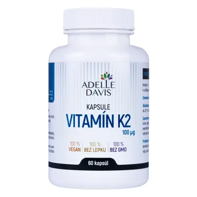 Adelle Davis Adelle Davis - Vitamin K2 (MK-7), 100 mcg, 60 kapslí 60 kps