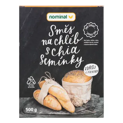 Country Life Směs na chléb s chia semínky bezlepková 500 g NOMINAL 500 g