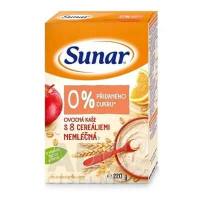 HERO CZECH s.r.o. Sunar Ovocná KAŠE s 8 cereáliemi NEMLÉČNÁ (od ukonč. 6. měsíce) 1x220 g 220g