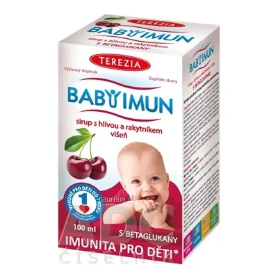 TEREZIA COMPANY s.r.o. TEREZIA BABY IMUN sirup s hlívou a rakytníkem příchuť višeň 1x100 ml 100 