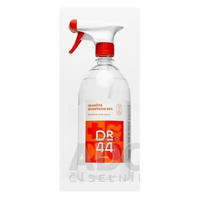 44 ENTERPRISE, s.r.o. DR.44 OKAMŽITÁ DEZINFEKCE dezinfekční roztok (85% ethanol) 1x1000 ml 1000m