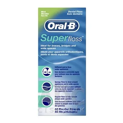 Procter & Gamble 1 Oral-B Super floss Mint ZUBNÍ NIT mentolová 1x50 ks