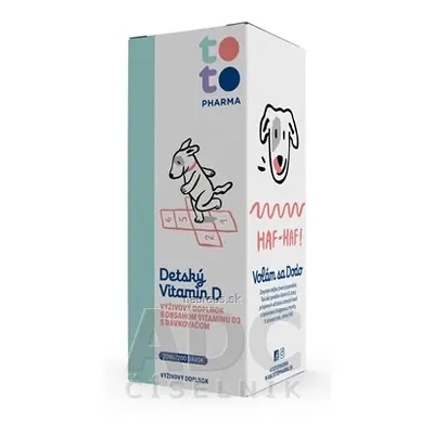 TOTO Pharma s.r.o. TOTO Dětský Vitamin D kapky s dávkovací pumpičkou 1x20 ml