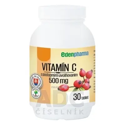 EDENPharma, s.r.o. EDENPharma VITAMIN C 500 mg tbl s postupným uvolňováním 1x30 ks 30 ks