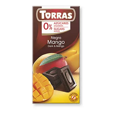 Torras ES Torraas čokoláda DIA hořká ček. s mangem 75g 75 g