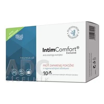 Simply You Pharmaceuticals a.s. INTIMComfort Vlhčené ubrousky anti-intertrigo komplex 1x10 ks 10