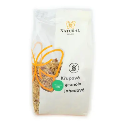 Natural Jihlava Křupavá granola jahodová bez lepku - Natural 300g 15 ks