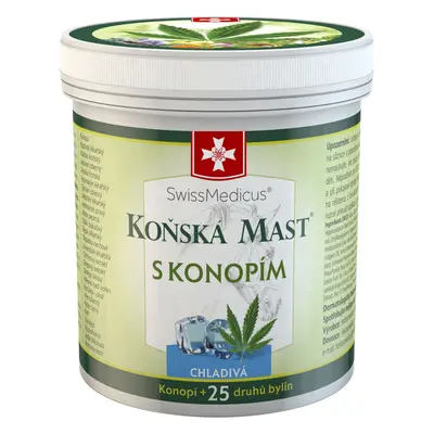 TOPVET Herbamedicus GmbH Koňská mast s konopím chladivá 250 ml 250 ml