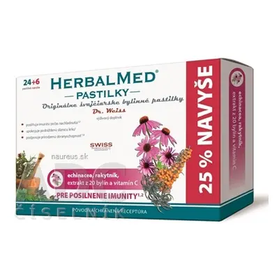 Simply You Pharmaceuticals a.s. HERBALMED PASTILKY pro posílení imunity - Dr.W. (Echinacea, raky