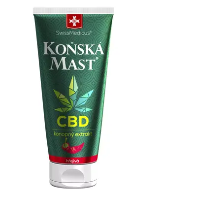 TOPVET Herbamedicus GmbH Koňská mast s CBD hřejivá 200 ml 200 ml