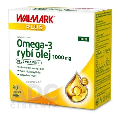 WALMARK, a.s. WALMARK Omega-3 rybí olej FORTE cps 1x90 ks 90 ks