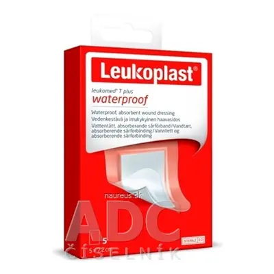 BSN Medical GmbH Leukoplast LEUKOMED T PLUS absorpční náplast na rány, voděodolná, 5x7,2 cm, 1x5