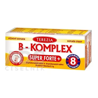 TEREZIA COMPANY s.r.o. TEREZIA B-KOMPLEX SUPER FORTE + tbl 1x20 ks 20 ks