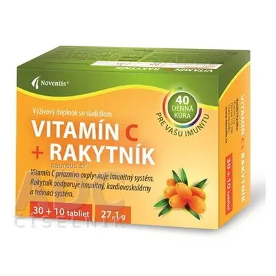 Noventis s.r.o. Noventis Vitamín C + Rakytník tbl 1x40 ks 40 ks