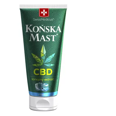 TOPVET Herbamedicus GmbH Koňská mast s CBD chladivá 250 ml 250 ml