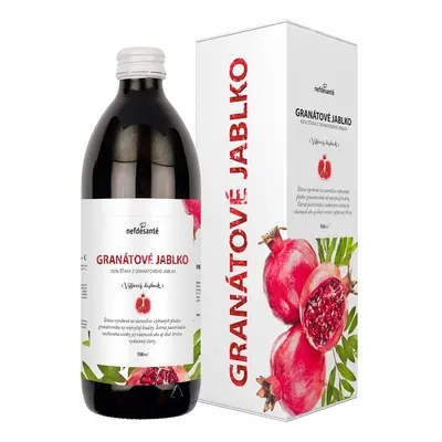 Nefdesante GRANÁTOVÉ JABLKO (100% šťáva z granátového jablka s přídavkem vitamínu C 500 ml) 500 